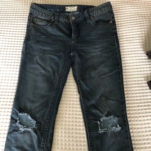 Free People distressed skinny jeans